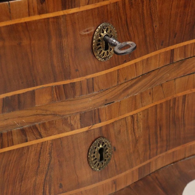 Baroque Bedside Table in Walnut For Sale - Image 5 of 9