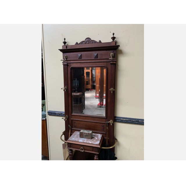 Antique Art Nouveau Wardrobe, 1900 For Sale - Image 12 of 16