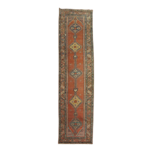 Antique Zabihi Collection Tribal Serapi Heriz Runner