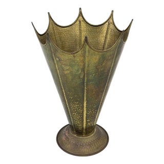 Mid-Century Brass Umbrella Stand, 1950s For Sale