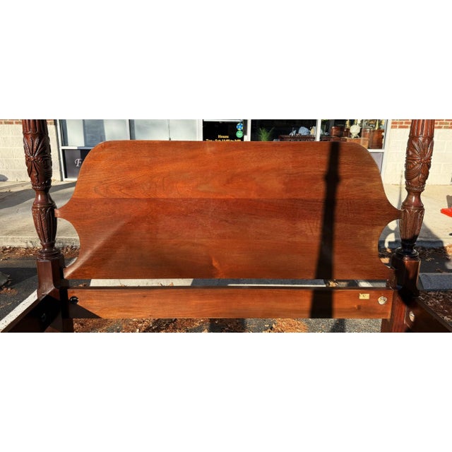 Late 20th Century Councill Solid Mahogany Queen Size Bed Frame For Sale In Raleigh - Image 6 of 14