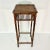 Burnt Umber 1980s Vintage Coastal Boho Chic Wicker Top & Faux Bamboo Plant Stand For Sale - Image 8 of 11