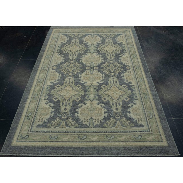 Turkish Oushak Rug 4'11" x 7'1" #17247 Explore a curated collection of hallway runners, wool rugs, and handmade...