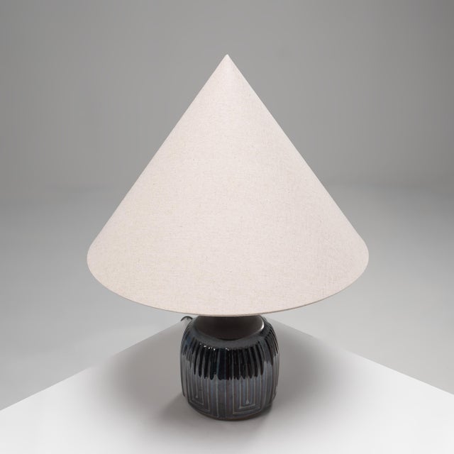1960s Ceramic Model 1039 Table Lamp from Søholm Stentøj, Denmark, 1960s For Sale - Image 5 of 9