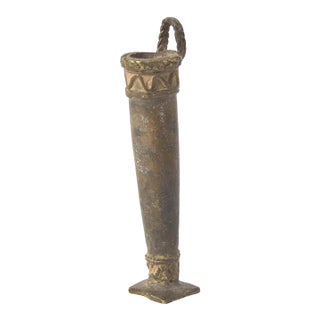 Early 20th Century Tiv Brass Snuff Holder Nigeria For Sale