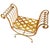 Mid-Century Modern 1960 Italian Hollywood Regency Gilt Wrought Iron Curule Vanity Bench For Sale - Image 3 of 8