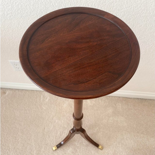 Traditional Late 20th Century Pennsylvania House Cherry Wood Plant Accent Stand Excellent "Mint" Condition For Sale - Image 3 of 11