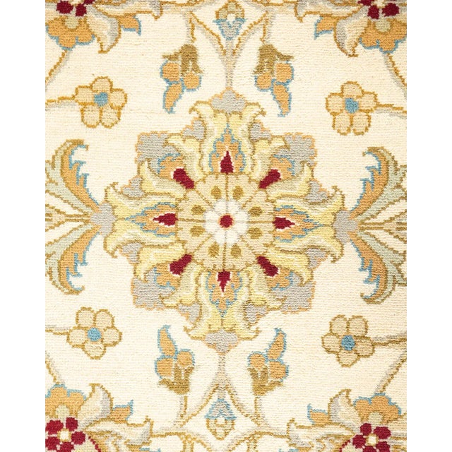 Traditional Mogul, One-of-a-Kind Hand-Knotted Area Rug in Ivory, 9' 2" x 12' 5" For Sale - Image 3 of 8