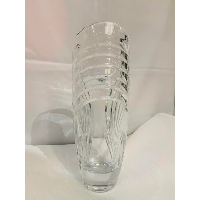 Lenox 1990s Lenox Crystal Asymmetrical Swirl Vase For Sale - Image 4 of 10
