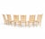 Vintage French Farmhouse Ladderback Dining Chairs in Oak with Rush Seats, 1950s, Set of 4 For Sale - Image 10 of 13