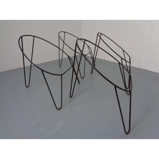 Wood Mid-Century Bamboo Chairs attributed to Janine Abraham and Dirk Jan Rol, France, Set of 4 For Sale - Image 7 of 17