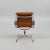 Herman Miller Eames Aluminum Group Side Chair With Arms for Herman Miller Brown Leather For Sale - Image 4 of 7