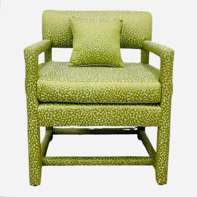 1970s 1970s A Pair of a Vintage Parsons Chair and Swivel Chair For Sale - Image 5 of 10