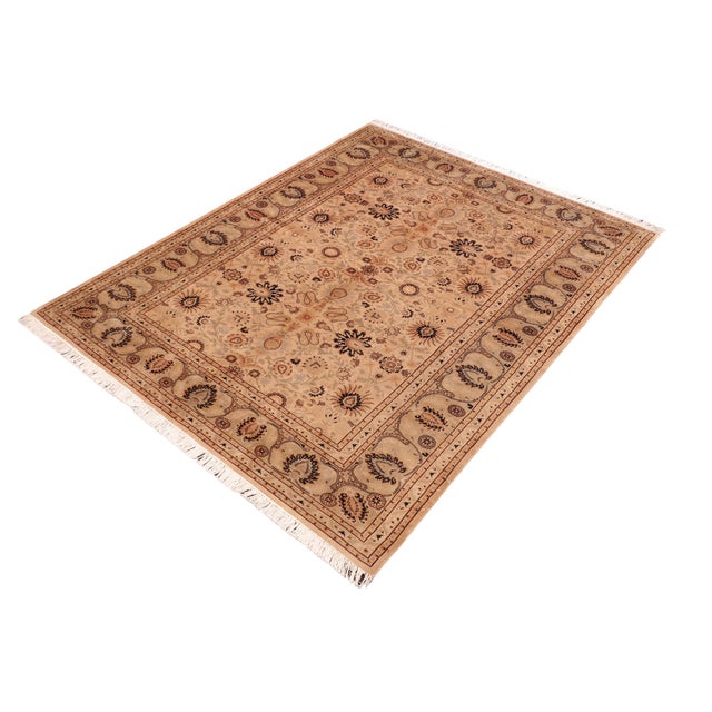 Designed with mesmerizing intricacy and gorgeous color palette, this hand-knotted masterpiece demonstrates the beauty and...