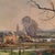 Antique Oil Painting on Canvas by Victor Fermans 'Winter Village Landscape' For Sale - Image 12 of 16
