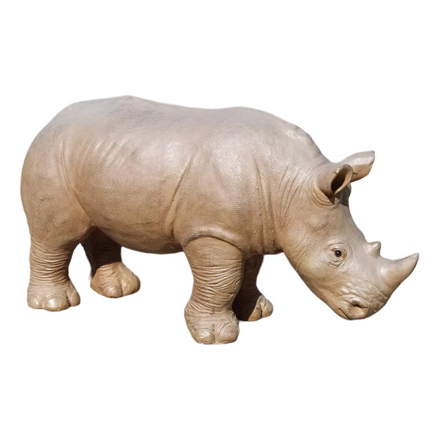 Italian Artist, Large Rhino, 1990, Resin For Sale