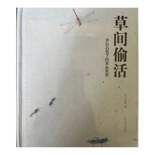Qi Baishi Insect Painting Art Book - Caojian Touhuo Chinese Masterpiece For Sale