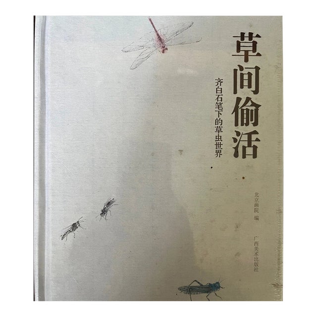 Qi Baishi Insect Painting Art Book - Caojian Touhuo Chinese Masterpiece For Sale