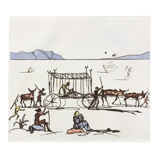 Salvador Dalí, Judgement (Hand Signed Aquatint Etching on Arches), 1981 For Sale