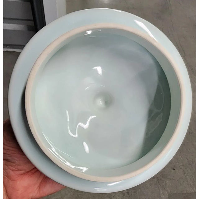 Delft Holland Delft Fine Ceramic Lidded Apothecary Jar For Sale - Image 4 of 11