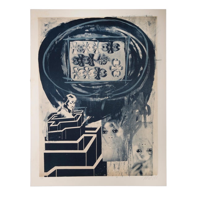 Nani Tedeschi, Woman in Labyrinth, Original Lithograph, 1971 For Sale