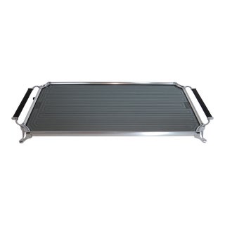 Vintage Salton Monumental Chrome and Glass Hotray Food Warming Tray - Model 450 For Sale