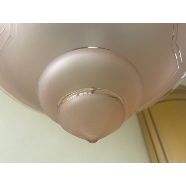 Vintage Art Deco French Hanging Lamp, 1920s For Sale - Image 6 of 16