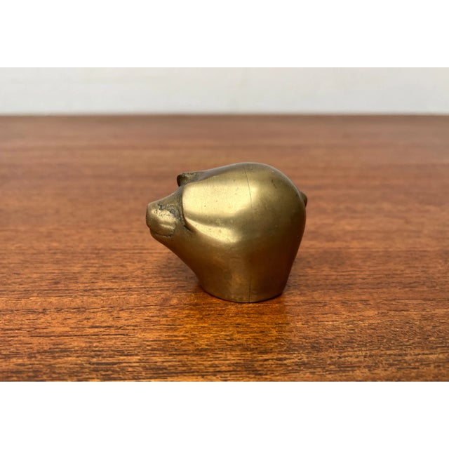 Vintage Brass Pig Figurine from Gallo, 1970s For Sale - Image 6 of 12