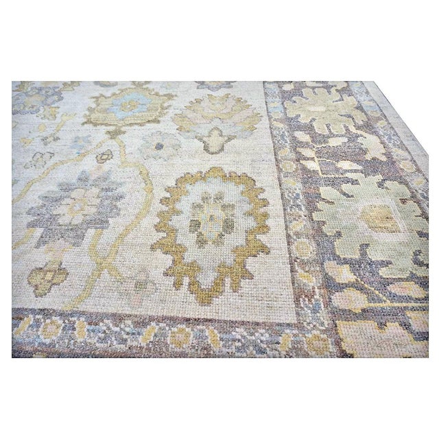21st Century Turkish Oushak 10X14 Ash Brown, Buff & Khaki Handmade Area Rug #1144080 For Sale - Image 12 of 16