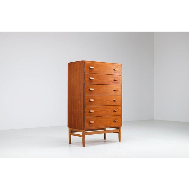 Vintage Model F17 Chest of Drawers in Teak by Poul M. Volther for FDB Møbler, Denmark, 1960 For Sale - Image 3 of 16