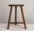 Wood Three Legs Beech Half-Moon Shapped Stool, France, 1960 For Sale - Image 7 of 9