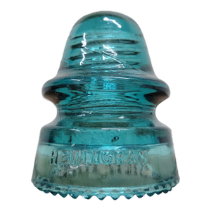 Vintage Hemingray 19 Teal or Aqua Glass Insulator