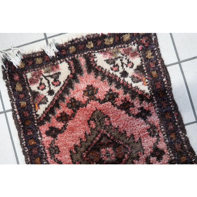 1960s, Handmade Vintage Uzbek Bukhara Runner 1.7' X 4.5' For Sale - Image 9 of 9
