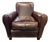 Universal Furniture Carson Brown Top Grain Leather Accent Chair For Sale