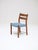 Mid-Century Modern Teak and Blue Dining Chairs from Emc Møbler, Denmark, 1960s, Set of 4 For Sale - Image 3 of 18