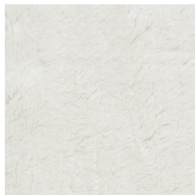 Modern Minimalist White Moroccan-Inspired Wool Rug by Doris Leslie Blau For Sale - Image 3 of 6