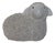 English Staffordshire-Style Glazed Ceramic Recumbent Lamb Sculpture For Sale