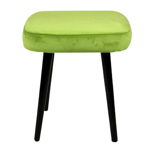 Vintage Green Stool, 1970s For Sale