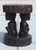 Mid 20th Century Vintage Hand-Carved African Man & Woman Figural Stool – 20.5” H X 15.75” W Sculptural Tribal Side Table With Geometric Carving For Sale - Image 5 of 17