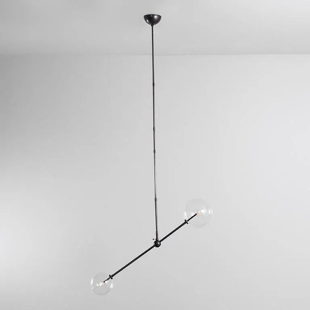 Balance Black Gunmetal Chandelier by Schwung For Sale - Image 9 of 9
