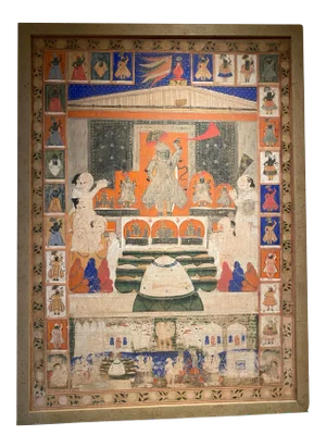 Annakoot Pichhavi Early 20th Century Painting - Framed