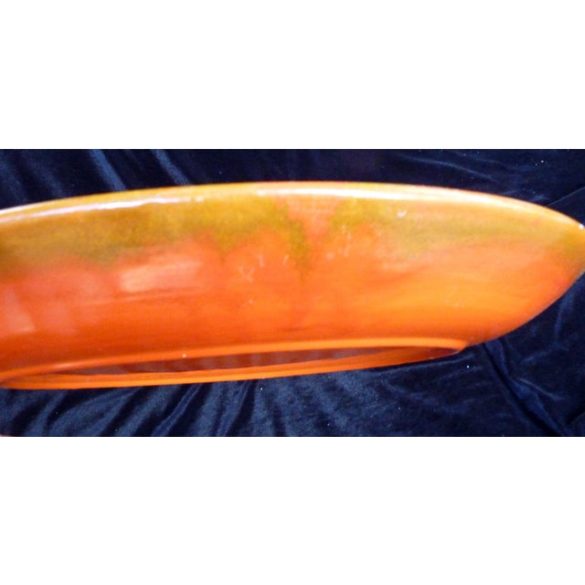 1930 Catalina Island Pottery Red Clay Monumental Charger Toyon Red 18" For Sale In Los Angeles - Image 6 of 10