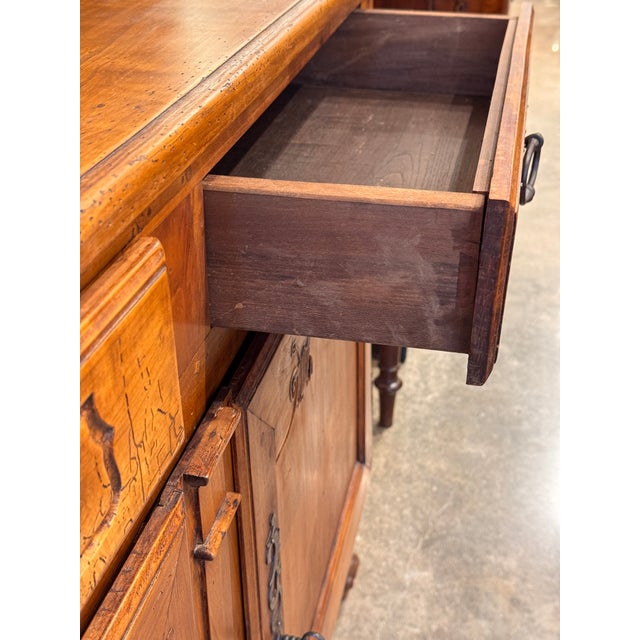 French Provincial Cabinet With Carved Detail For Sale - Image 11 of 17