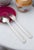 Art Deco French Table Cutlery in Silver-Plated Metal, 1930s, Set of 24 For Sale - Image 4 of 12
