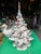 1970s White Light-Up Christmas Tree With Wind-Up Music Box (Rudolph the Red Nosed Reindeer) For Sale - Image 4 of 7