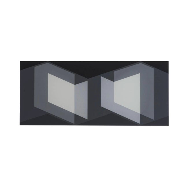 1970s Mid-Century Modern Josef Albers Diptych Silkscreen No. 7 For Sale