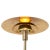 Rancho Mirage Floor Lamp - Matte Black & Gold-Leaf Shade, Weathered Brass, Black Marble Base, Dimmer For Sale - Image 9 of 12