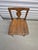 American 20th-Century Antique American Oak Children's "T-Back" or "Vase-Back" Country Kitchen Side Chair For Sale - Image 3 of 9