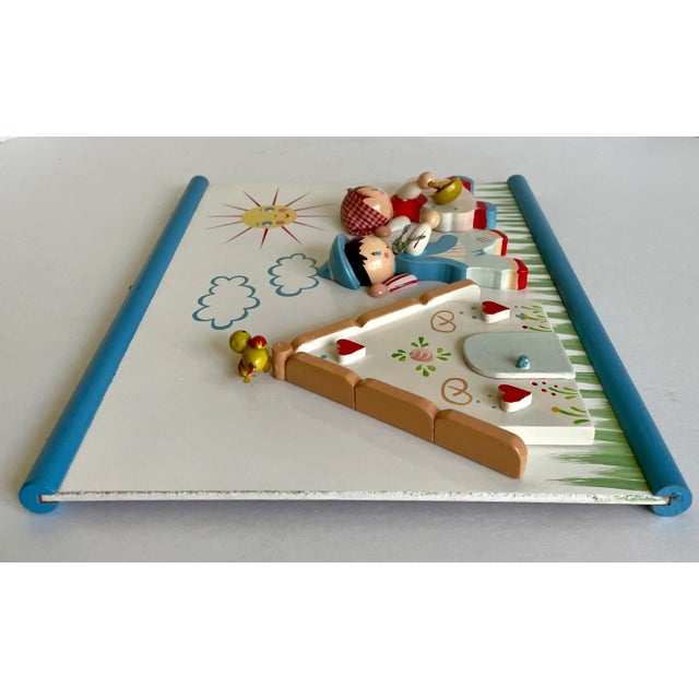 1980's Kiddie Wood Light Switch Cover and Wall Decor For Sale In Los Angeles - Image 6 of 13