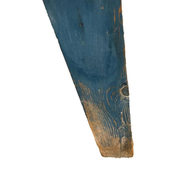 Primitive Milk Paint Bench For Sale - Image 6 of 9